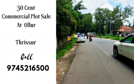 30 cent Commercial Plot For Sale at Ollur,Thrissur 